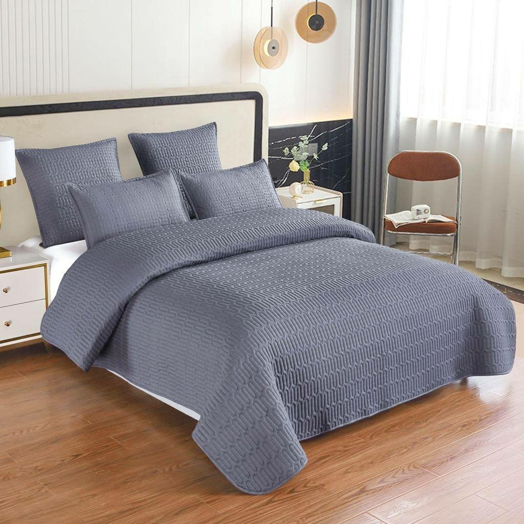5 pieces bedspread queen size