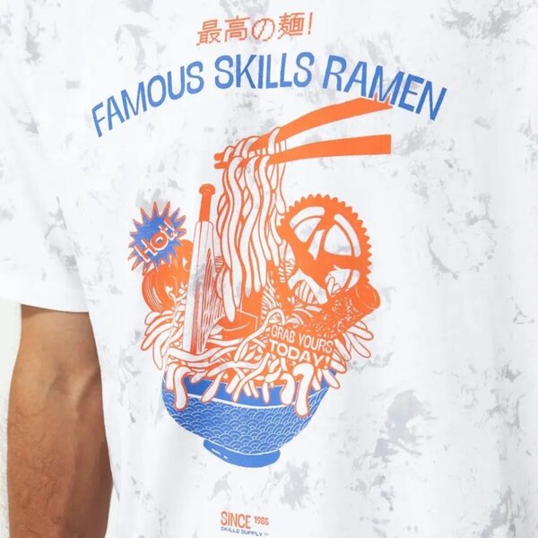 Футболка Skills в стиле тай-дай