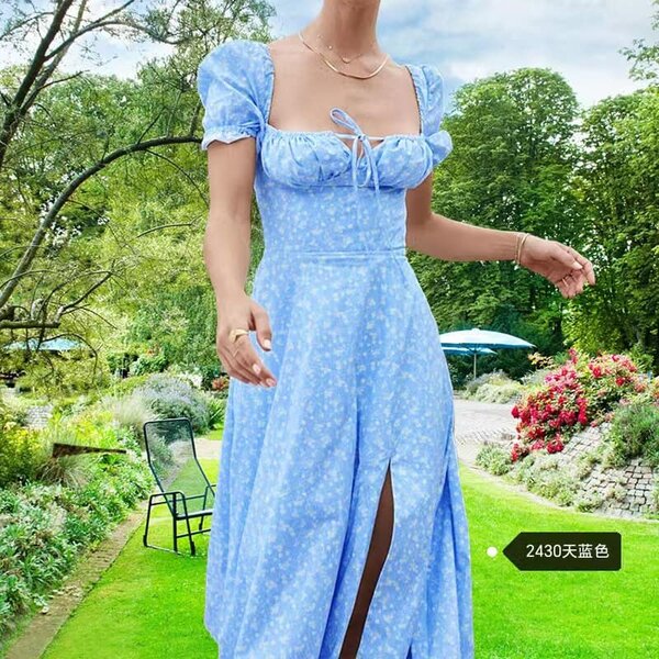 Women's summer sundress with print