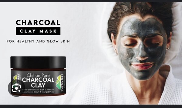 Charcoal clay mask