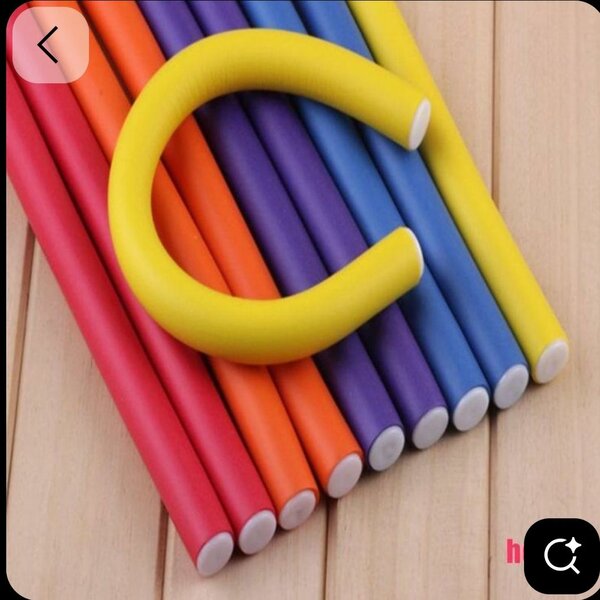 Bigoudis flexibles colorés