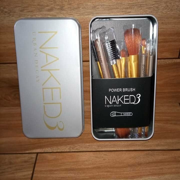 Naked 3 Makeup Brush Set 12 pcs with box