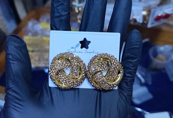 Boucles d'oreilles chic cristal