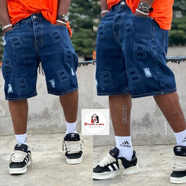 Short en jean décontracté