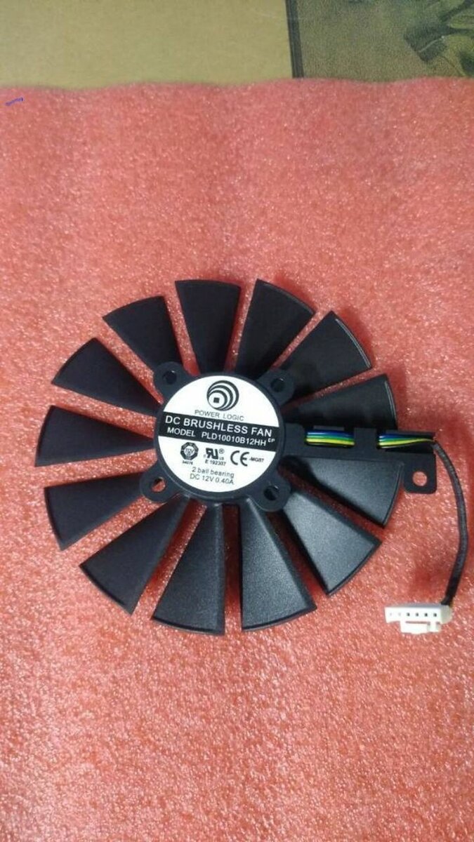 Кулер 95mm на видеокарту 1050