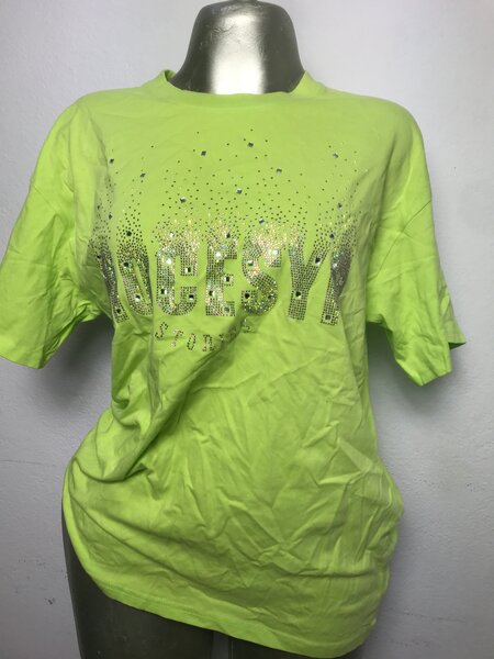 T-shirt verte brillante