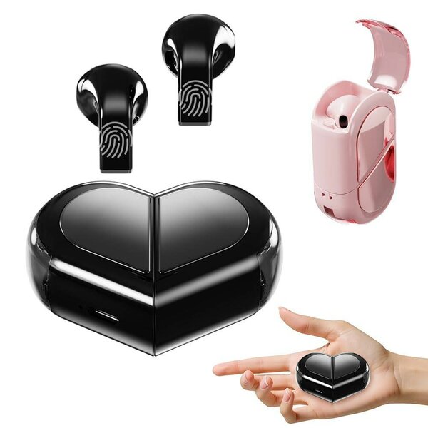 Écouteurs Bluetooth en coeur