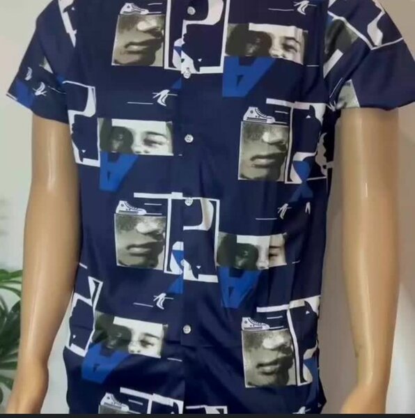 Belle chemise Hawaii Bleu