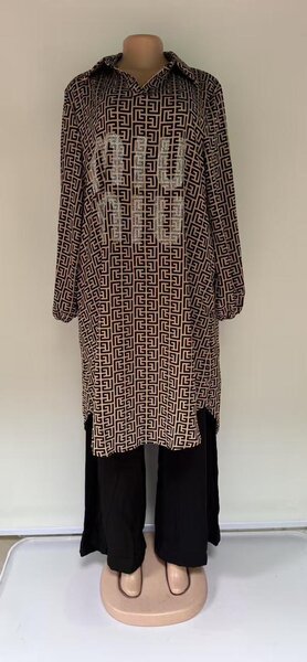 Tunique élégante à motifs