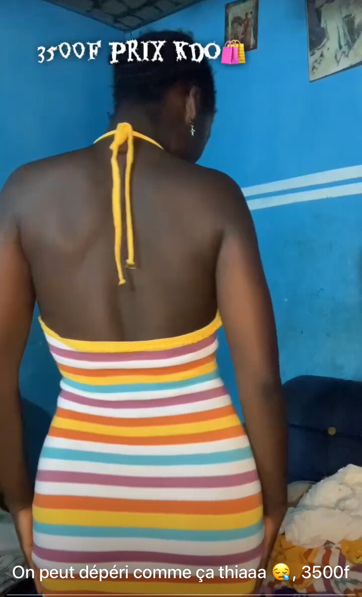 Robe rayée en crochet