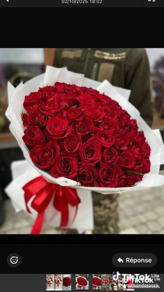 Bouquet de roses rouges