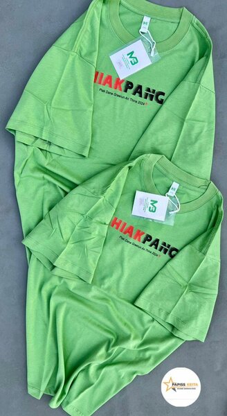 T-shirt unisexe vert coton