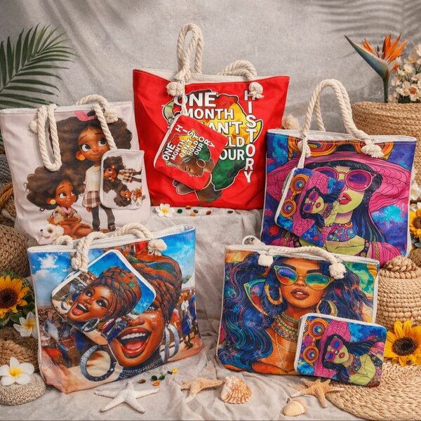 Sac cabas africain coloré