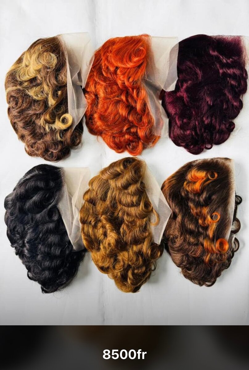 Perruque naturelle boucle 4x4