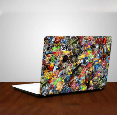 Sticker Mashup Laptop Back Skin-Laptop Skin Vinyl Sticker Decal, 13 13.3 14.6 15 15.4 15.6 inch Laptop Skin Sticker Cover For All Laptops