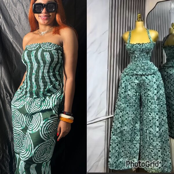 Combinaison Ankara élégante