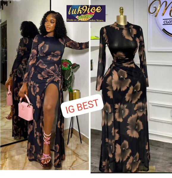 Robe longue florale élégante