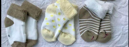 3 pairs of socks, terry