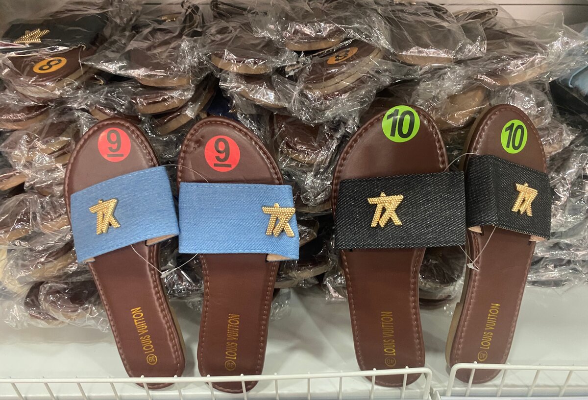 Sandales en denim confort