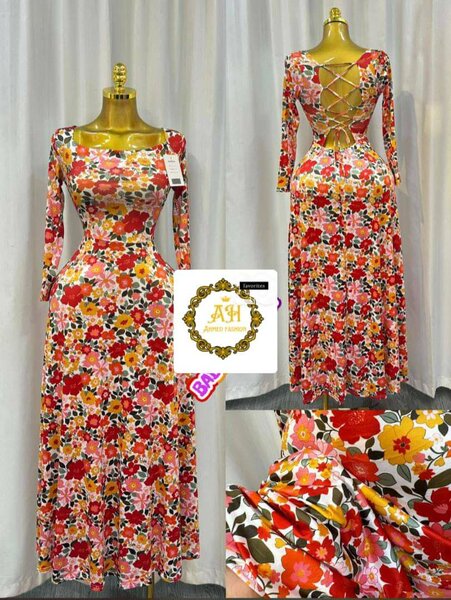 Robe longue florale élégante