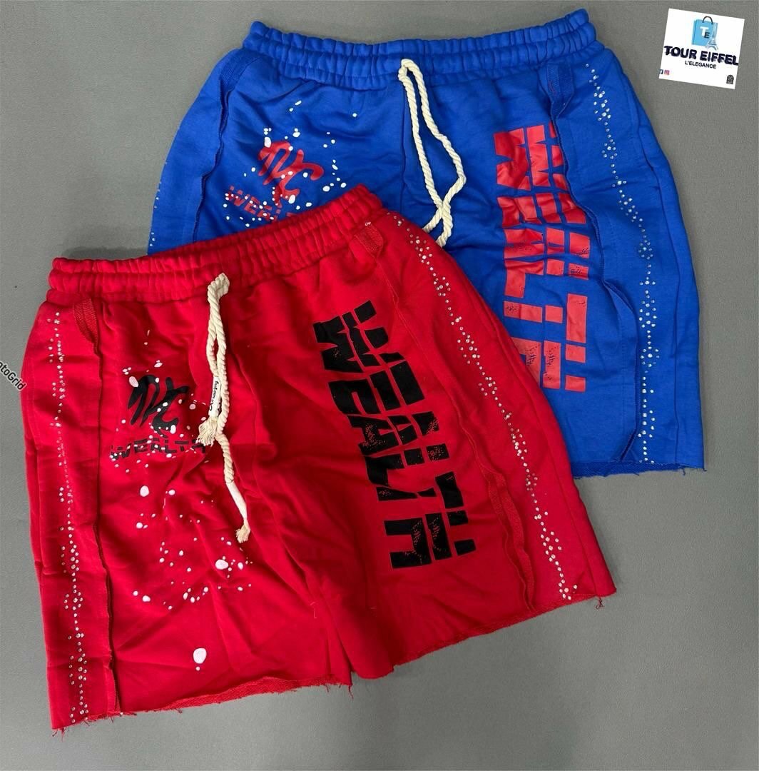 Shorts unisex éclaboussures