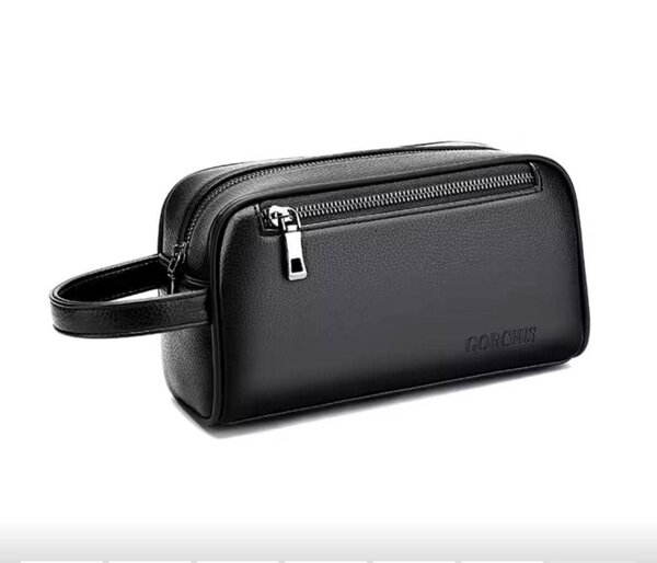 Trousse de toilette en cuir