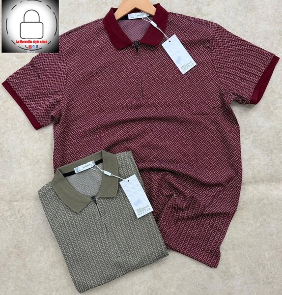 Polo élégant à motifs