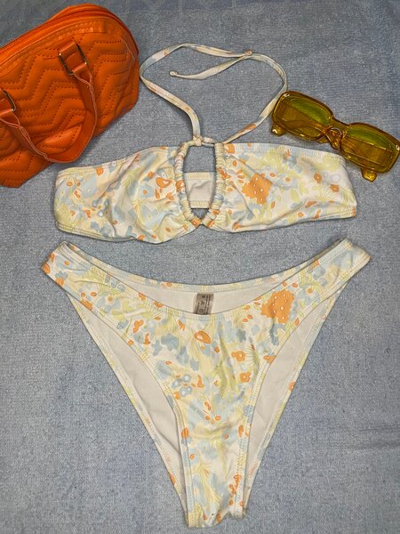 Bikini Bandeau Fleuri Femme