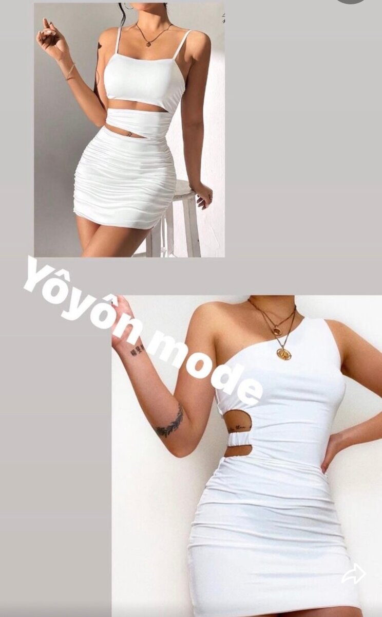 Robe Blanche Élégante Femme