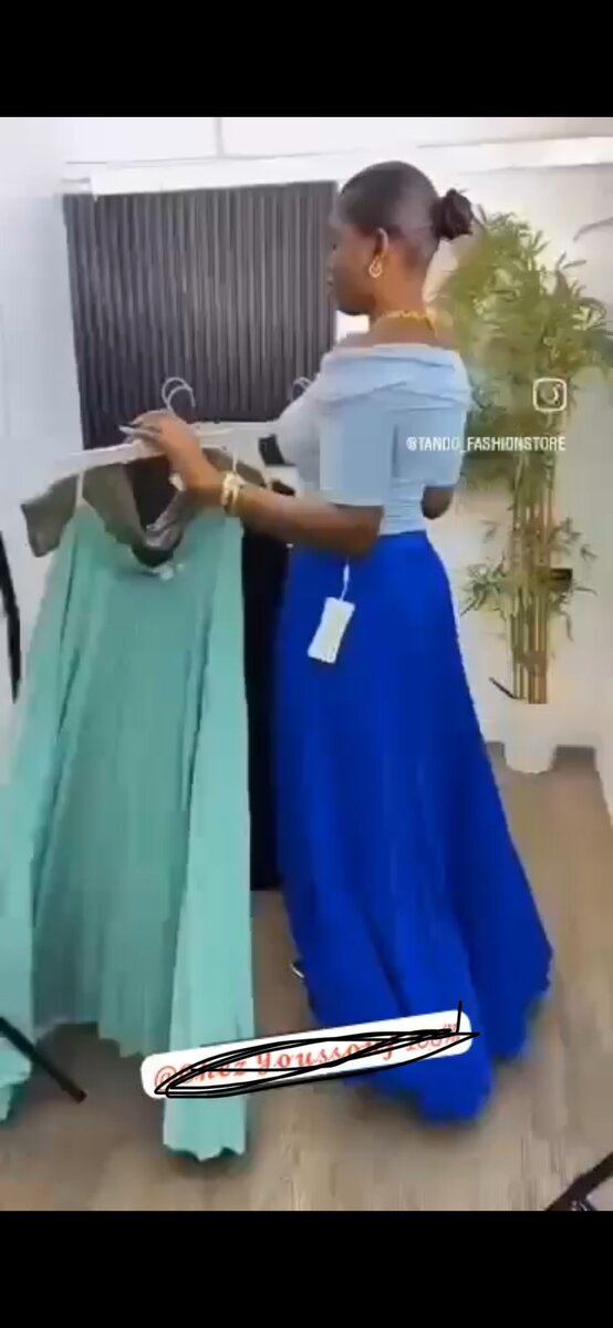 Robe longue élégante bleu