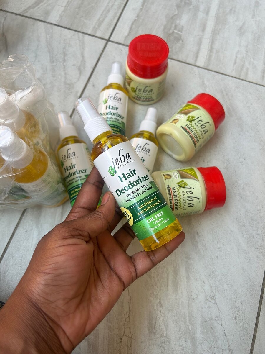 Pommade de cheveux et spray jeba