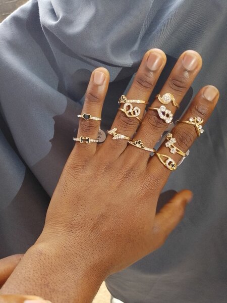 Bague élégante en alliage