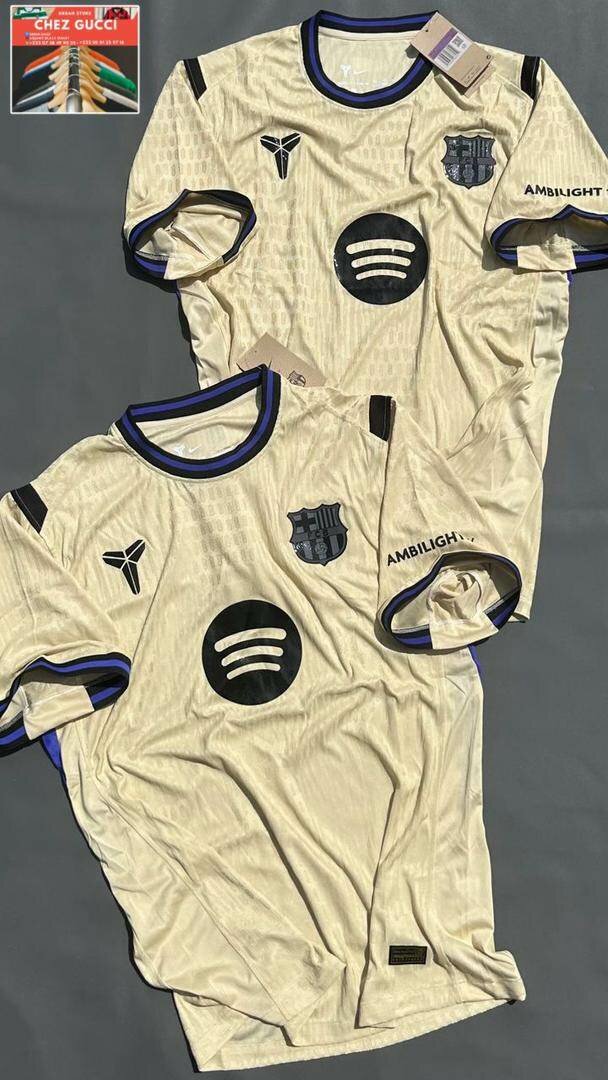 Maillot de Barça doré pro