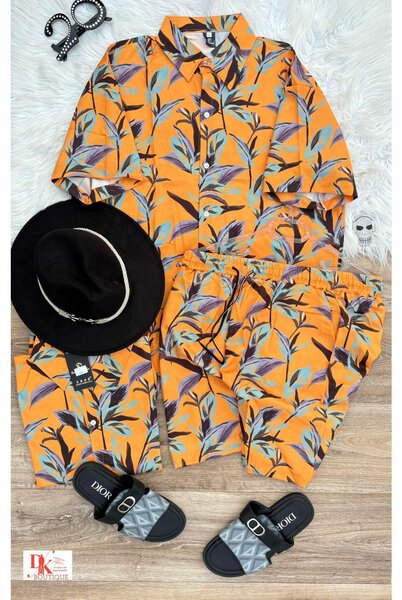 Chemise et Short Imprimé Été