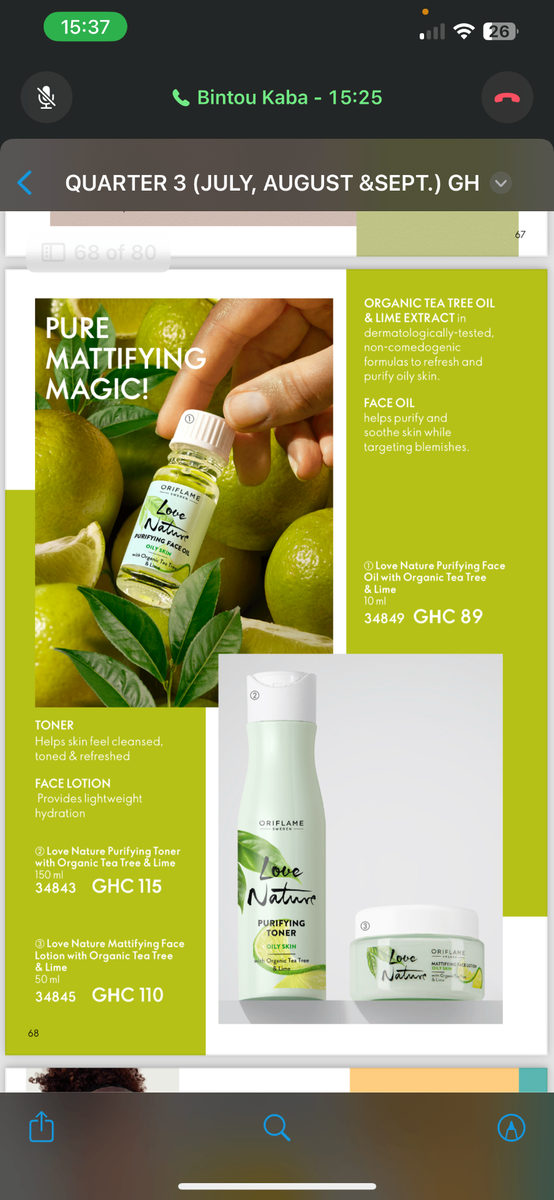 Pure Skin set, Radiance set, MATTIFYING set