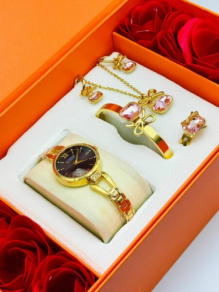 Coffret Montre et Bijoux Or