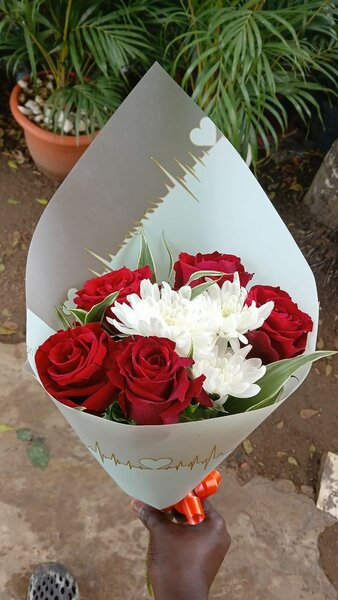 Bouquet de roses rouges élégantes