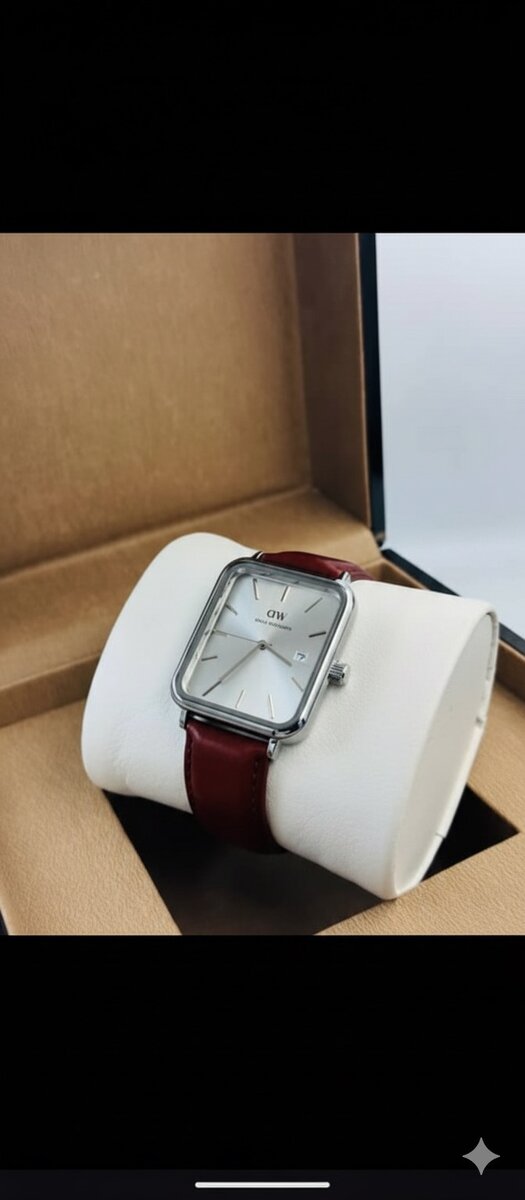 Montre élégante en cuir