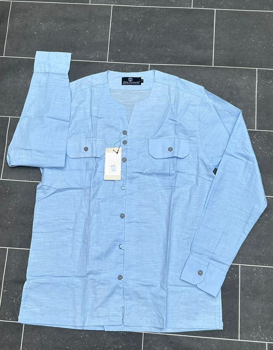 Chemise laine casser Col maho