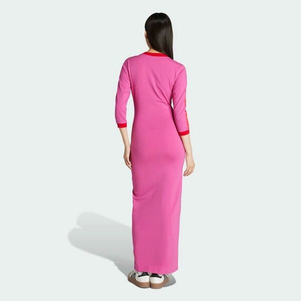 Robe longue rose adidas