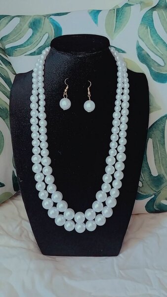 Collier en perle double