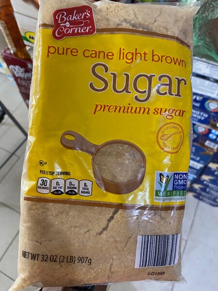 Bakers corner pure cane light brown sugar