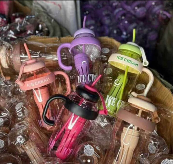 Bouteilles Paille Colorée