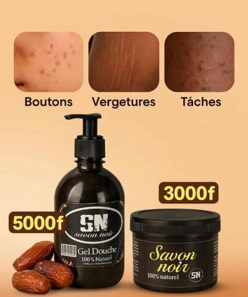 Savon noir naturel.