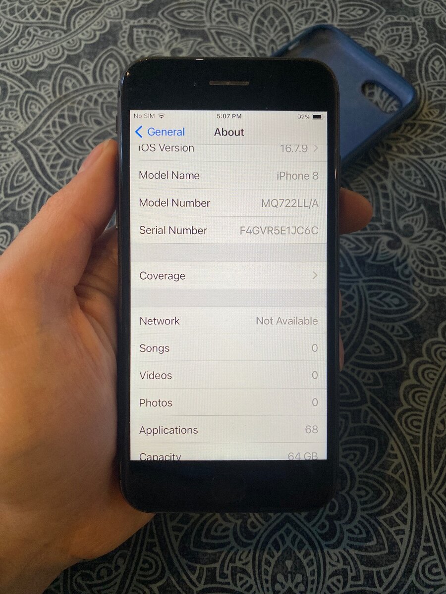 iPhone 8, Space Gray, 64 Gb, Battery 86%