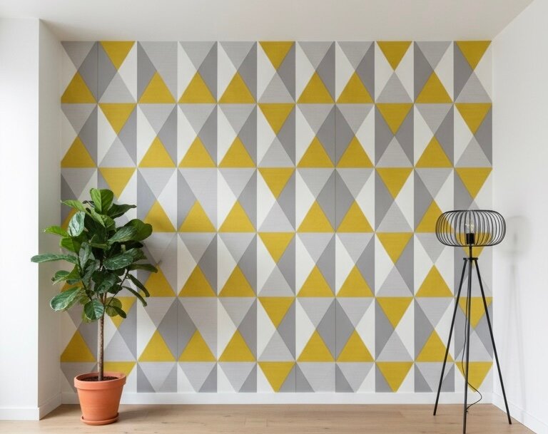 Papier peint géométrique moderne
