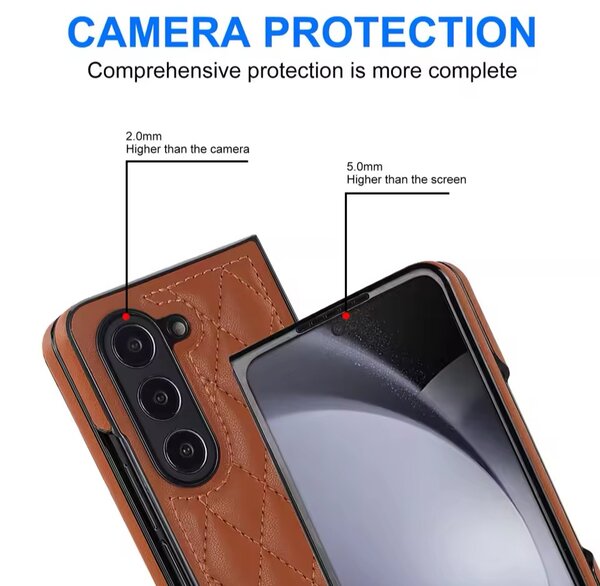 COQUE EN CUIR POUR SAMSUNG FOLD 3/4/5/6