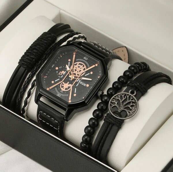 Montre avec bracelets et coffret