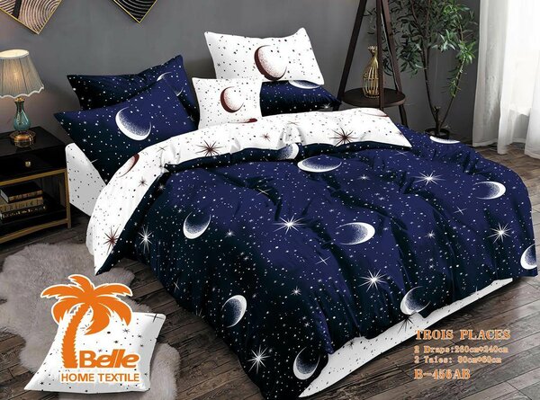 Parure de lit étoiles et lunes
