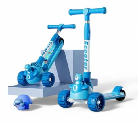 Trottinette Enfant Bleu Amusante